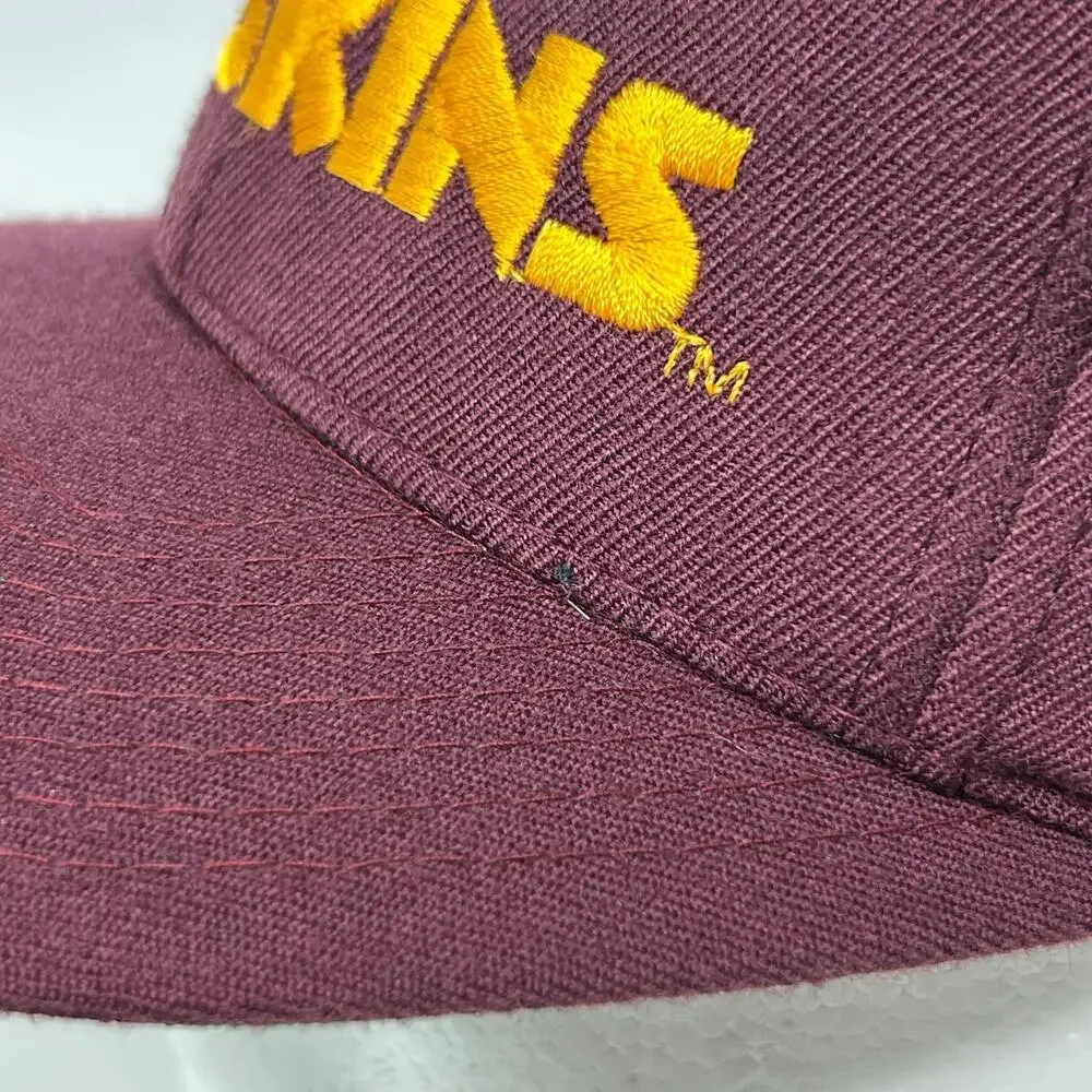 Vintage 90s Washington Redskins Hat Baseball Cap Commanders AJD Snapback Red - Picture 8 of 16